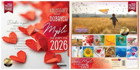 Kalendarz 2026 ścienny Classic Dobrych myśli - Kukartka