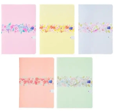 Zeszyt A4/60K kratka Floral (5szt) OXFORD