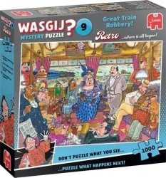Puzzle 1000 Wasgij Jumbo Retro napad na pociąg - TM Toys