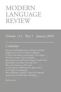 Modern Language Review (111 - Connon D. F.