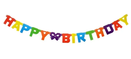 Girlanda kolorowa Happy Birthday - Arpex