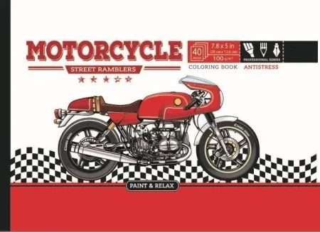 Kolorowanka antystresowa 200x126 20 Motorcycle - Fresh