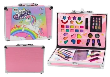 Zestaw piękności w różowej walizce - Leantoys