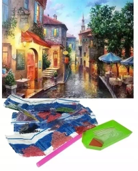 Diamentowa mozaika haft diamentowy uliczka wyklejanka diamencikowa - Norimpex