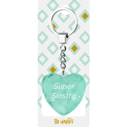 Brelok prezentowy Super Siostra - Be-Happy Gifts