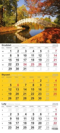 Kalendarz 2026 trójdzielny Most - praca zbiorowa