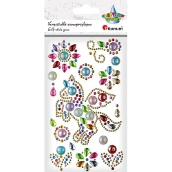 Kryształki samoprzylepne jednorożec + dekory - Titanum