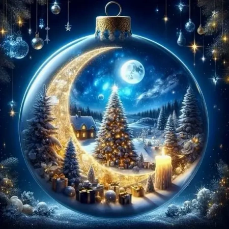 Diamentowa Mozaika Zima choinka w bombce NO-2003069 - Norimpex