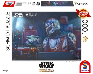 Puzzle 1000 PQ T. Kinkade Star Wars The Mandalorian W drogę 111746 - Schmidt Puzzle