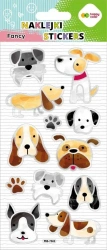 Naklejki 3D Fancy Doodle Dogs 90x210 HAPPY COLOR - GDD