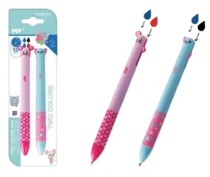 Długopis dwukolorowy kotek i myszka 2szt - MP Main Paper