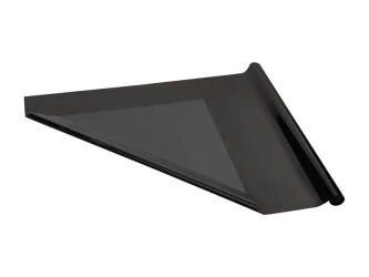 Folia dekoracyjna metalizowana czarna 0.8x25m - PartyDeco