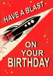 Karnet B6 z kopertą Urodziny Rakieta - Madame Treacle