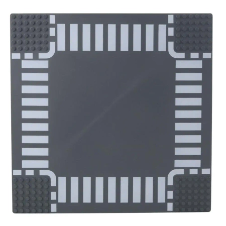 Płyta konstrukcyjna do klocków Skrzyżowanie 26x26 - Leantoys