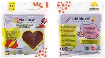 Ciastolina naturalna brązowa w saszetce 125g - ChildGen