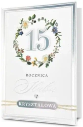 Karnet Rocznica ślubu 15 - Pan Dragon