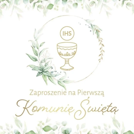 Zaproszenie Komunia (10szt) - Armin Style