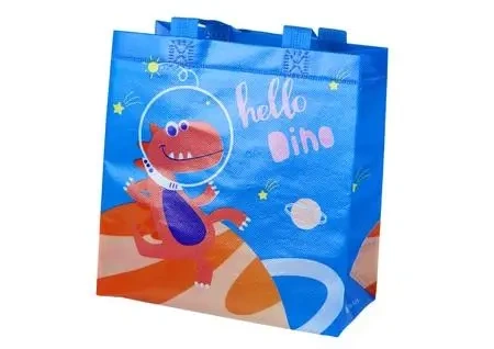 Torba prezentowa Dinozaur niebieska 23x21,5x11cm - Leantoys