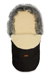 Śpiworek Eskimo wełna black 100x46cm - Sensillo