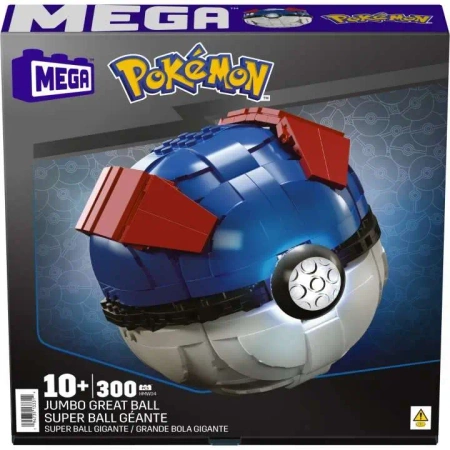 Zestaw konstrukcyjny Mega Construx Duży Great ball Pokemon - Mega Bloks