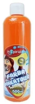 Farba plakatowa pomarańczowa 500ml - InSpiria