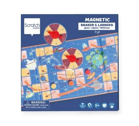Gra magnetyczna Drabina ze spinnerem Kosmos - Scratch