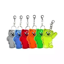 Brelok odblaskowy Miś 7cm (12szt) - STARPAK