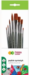 Pędzle artystyczne mieszane 8szt HAPPY COLOR - GDD