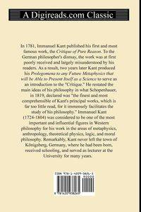 Kant's Prolegomena to any Future Metaphysics - Immanuel Kant