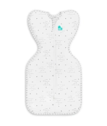 Otulacz Swaddle UP - rozmiar XS - biały, kosmos i napisy ETAP1 -  0.2 TOG Original