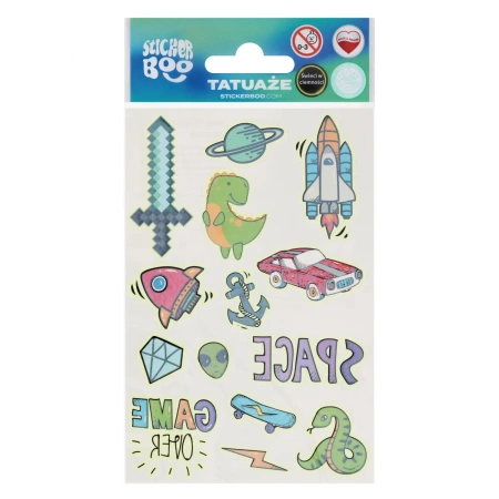 Tatuaż świecący w ciemności - Sticker Boo