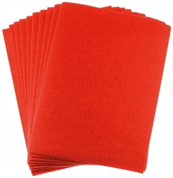 Filc A4 czerwony 2mm 10szt - Brewis