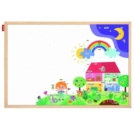 Tablica edukacyjna MEMOBE English adventure! 60x40 cm