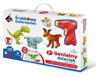 Śrubkowy zwierzyniec Mozaika 3D - Askato