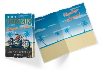 Karnet PR-315 Urodziny (motor) - Kukartka