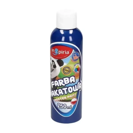 Farba plakatowa ciemnoniebieska 250ml - InSpiria