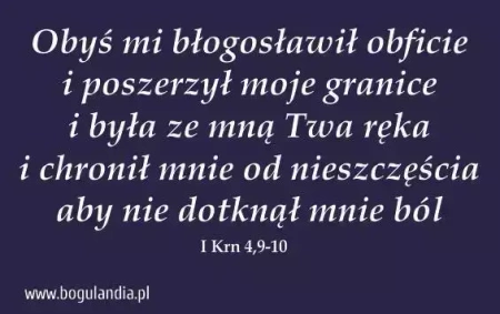 Magnes na lodówkę. Obyś mi błogosławił obficie...