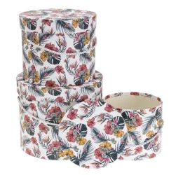 Pudełko Flower Box 3szt kwiaty ROZETTE