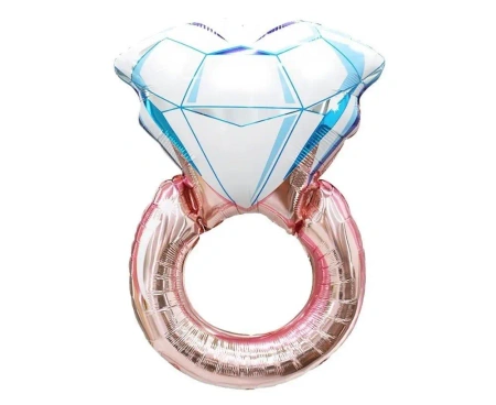 Balon foliowy Pierścionek różowy 42x58cm - Godan