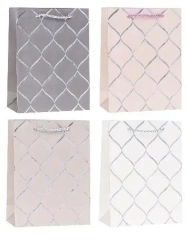 Torebka ozdobna 40x55x15cm szerokie dno mix - Rozette