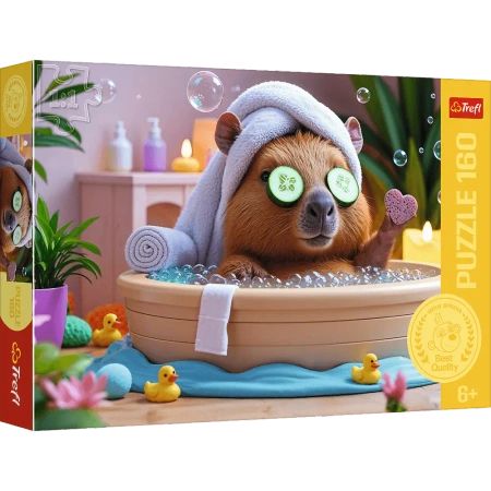 Puzzle 160 Kapibara w SPA Rodzina Treflików TREFL