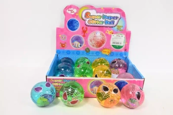 Piłka z wodą świecąca 12szt/disp Z9602 57826