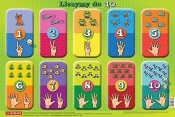 Liczymy do 10. Podkładka na biurko - Demart
