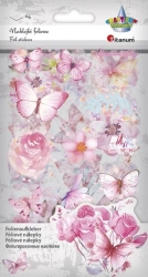 Naklejki foliowe 4 plansze motyle, kwiaty - Titanum