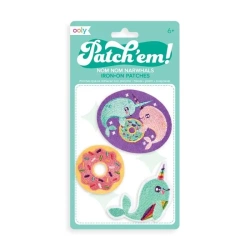 Naprasowanki Patch Em - Narwale - Kolorowe Baloniki