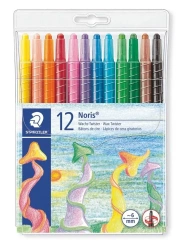 Kredki wykręcane - Twistery woskowe 12 kolorów - Staedtler