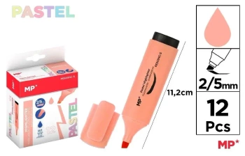 Zakreślacz fluorescencyjny 2-5mm pomarańcz (12szt) - MP Main Paper