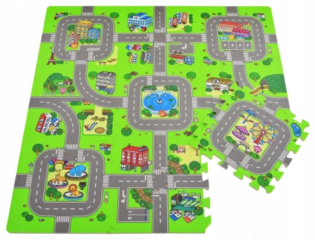 Puzzle piankowe Humbi Miasto Uliczki