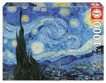 Puzzle 1000 Gwiaździsta noc Vincent van Gogh 111342 - Educa