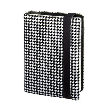 Kalendarz 2025 Modena A5 dzienny na gumkę czarno-biały KDP-25MD - I-DROPS